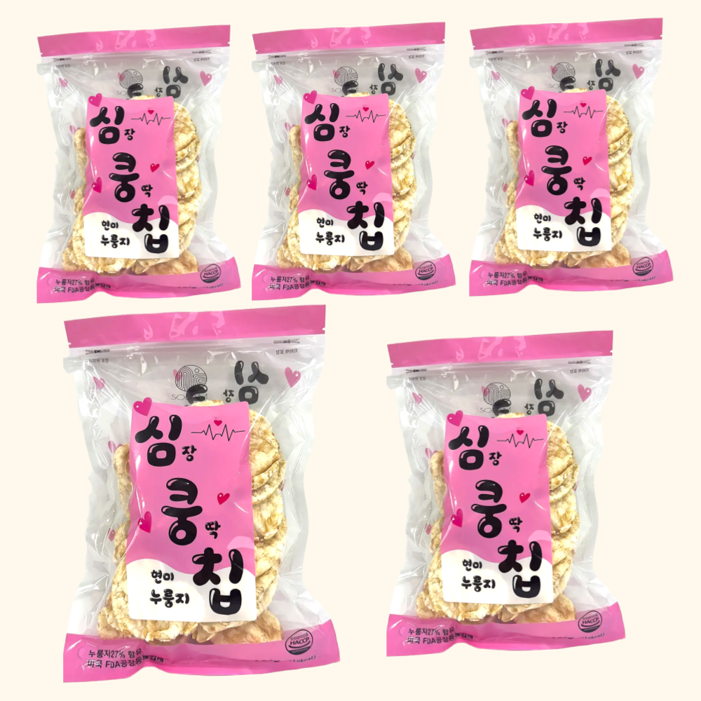 두근두근 하트 현미누룽지칩 160g