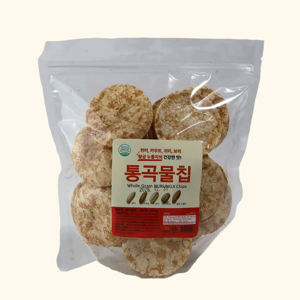 고소한 건강간식 누룽지칩 5종 200g x 5종